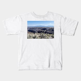 Rio Grande Gorge Bridge Near Taos New Mexico Kids T-Shirt